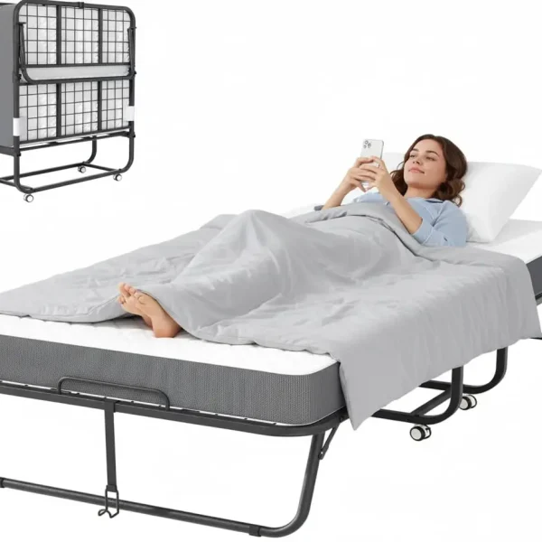 Folding Bed with Mattress